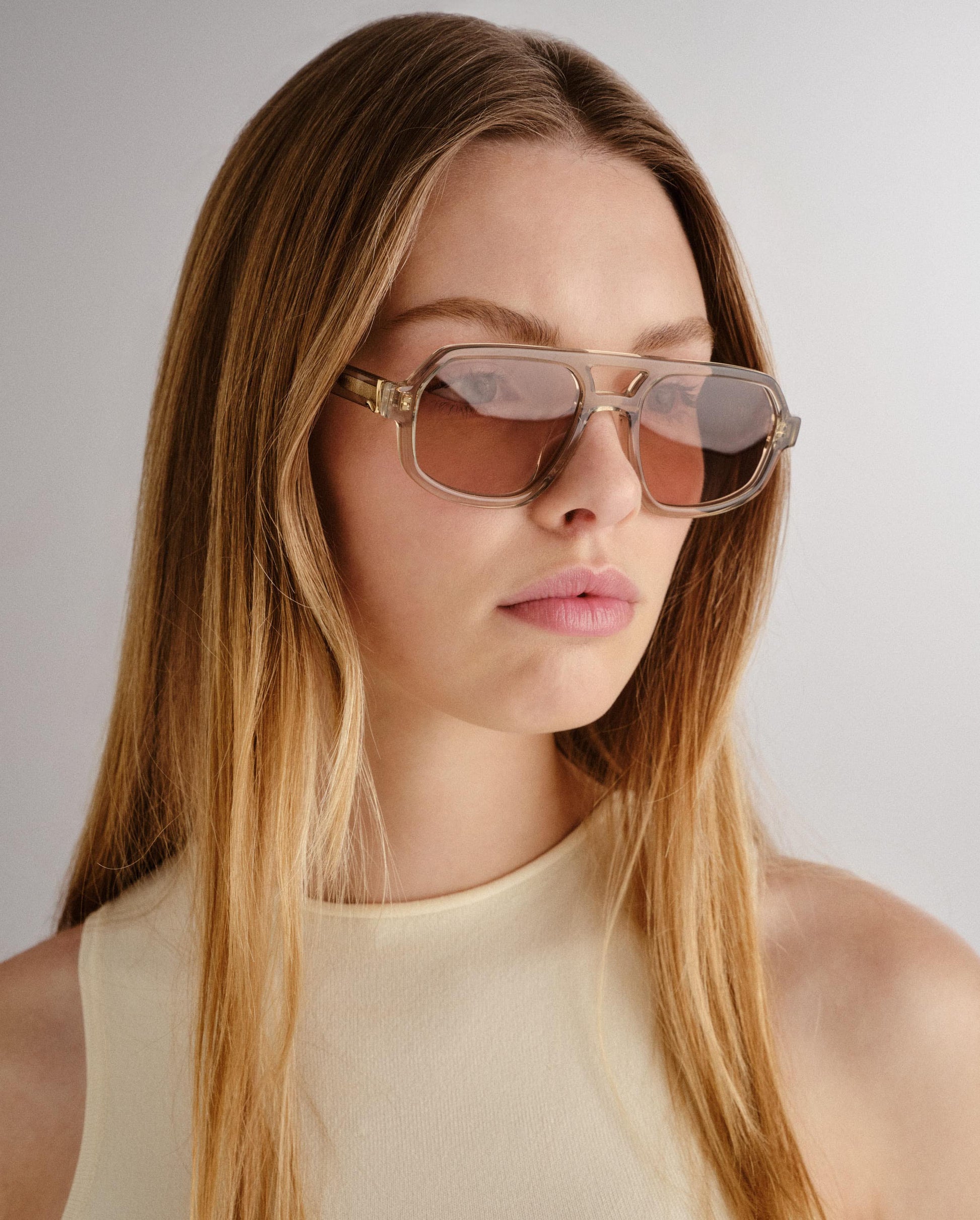 The Banks Eucalyptus Female Aviator Sunglasses | Luv Lou