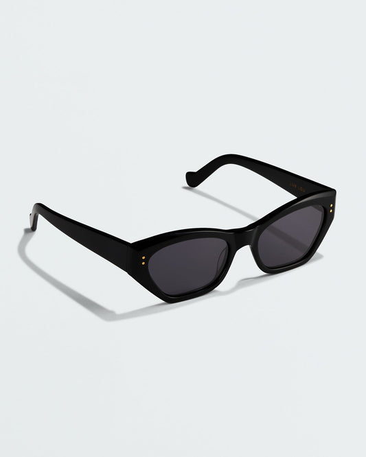 The Sydney, Black - Classic Frame Sunnies, Women's Sunglasses & Eyewear by Luv Lou