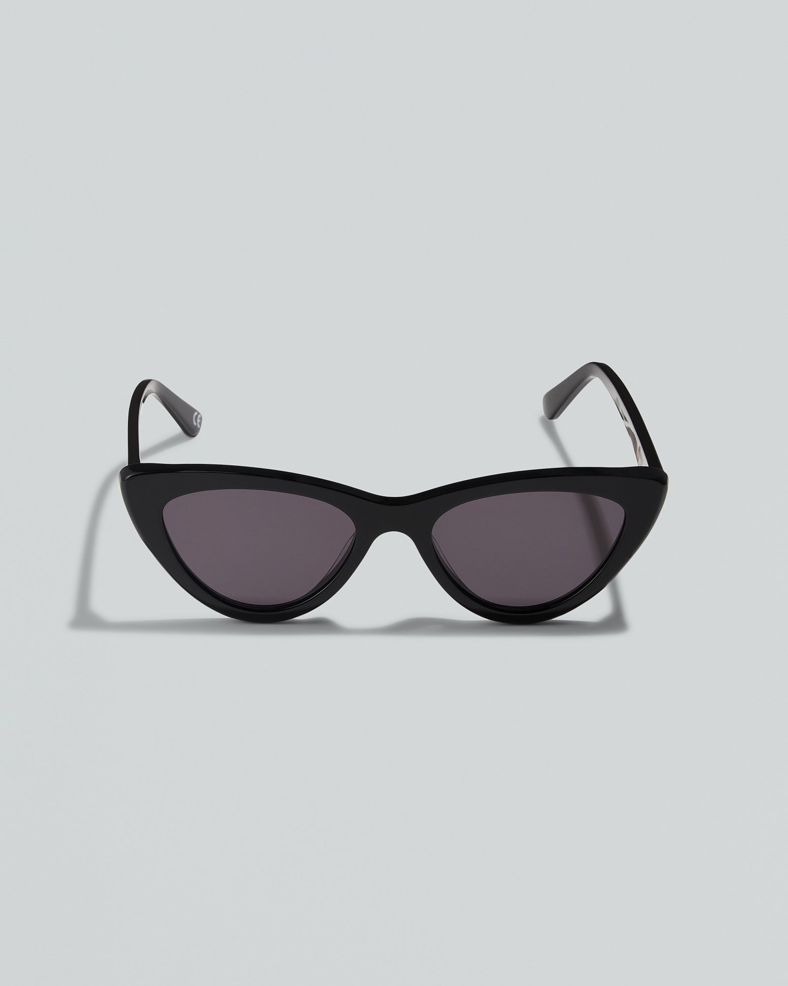 The Leui, Jet Black - Classic Cat Eye Sunnies, Women's Sunglasses & Eyewear by Luv Lou