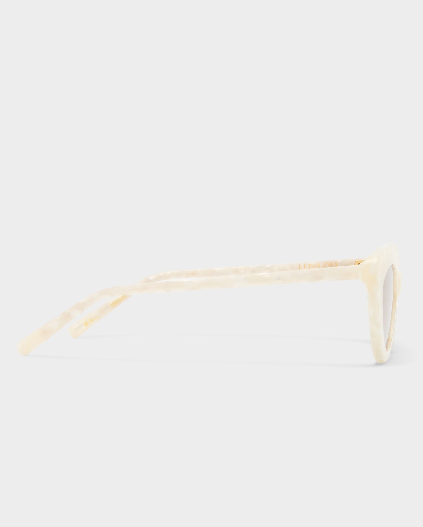 The Harley White Pearl Female Cat-Eye Sunglasses | Luv Lou