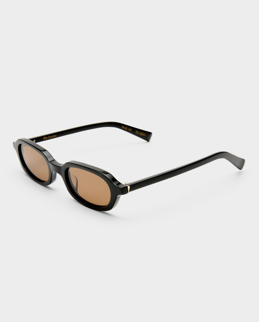 The Mimi Black Female Rectangle Sunglasses | Luv Lou