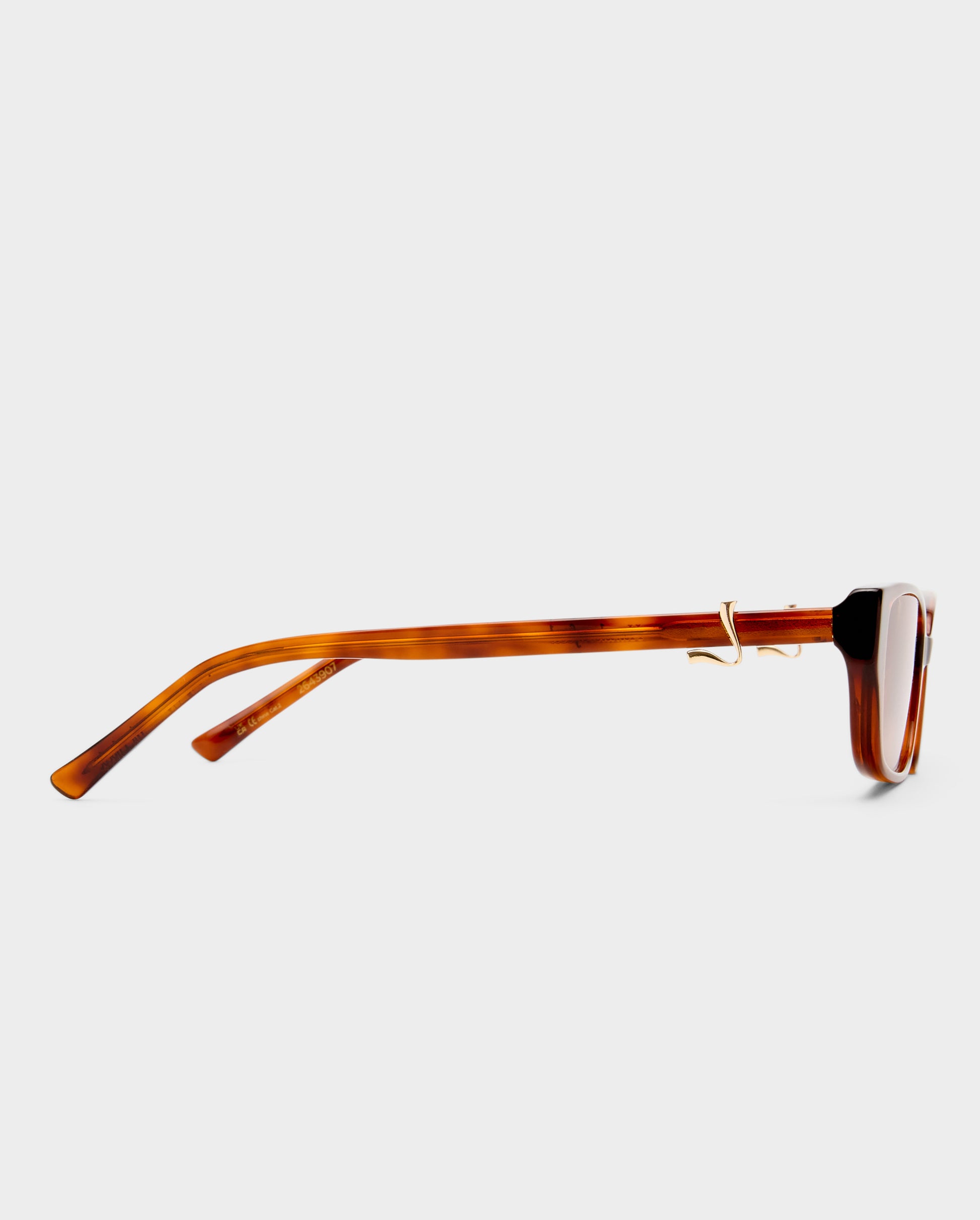 The Phoebe Honey Tort Female Rectangle Sunglasses | Luv Lou