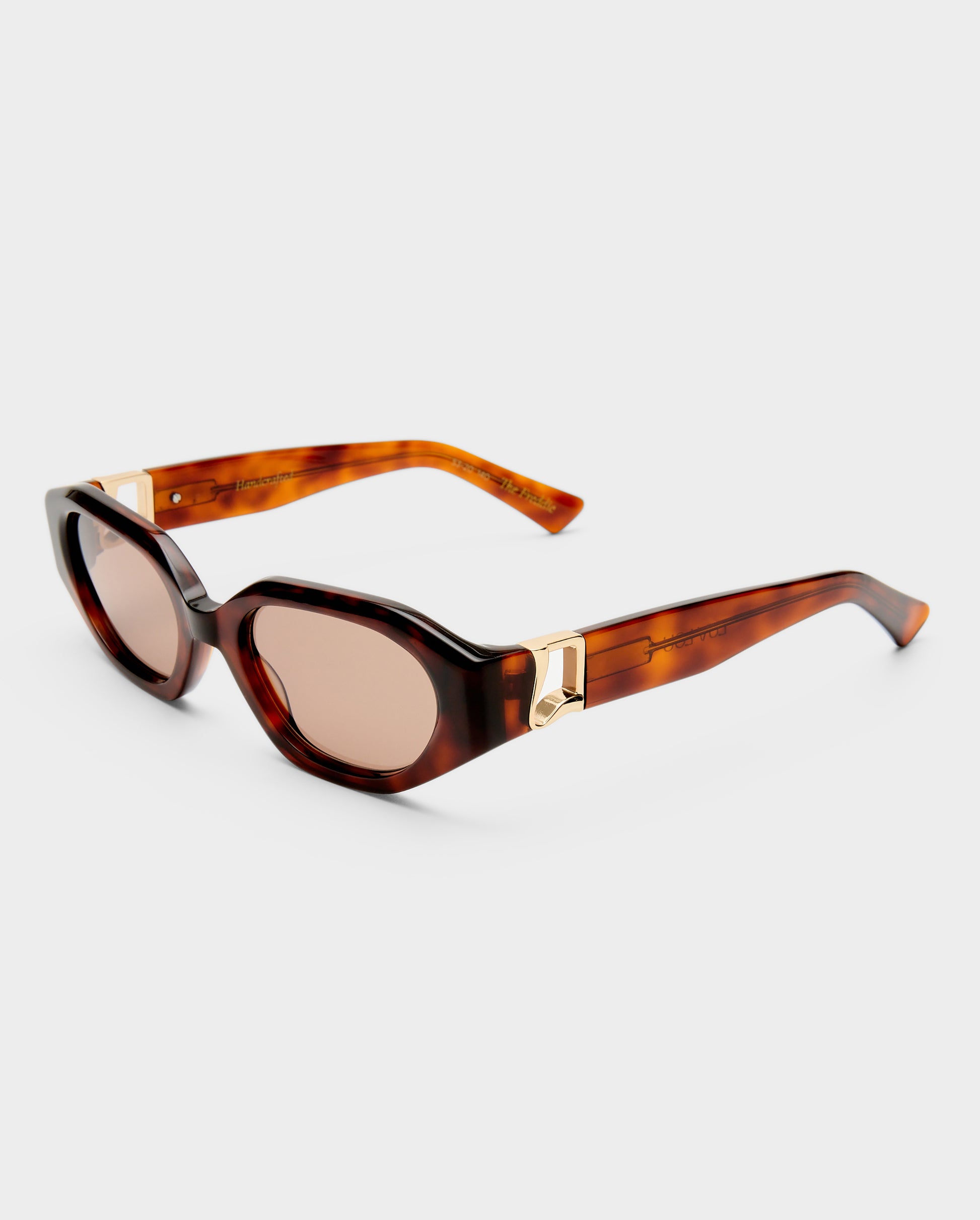 The Freddie Honey Tort Female Oval Sunglasses | Luv Lou