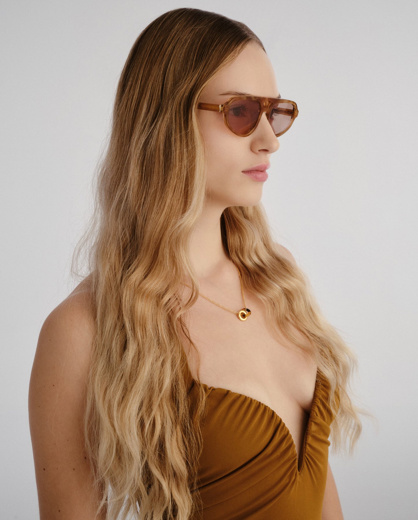 The Dakota Vintage Tort Female Aviator Sunglasses | Luv Lou