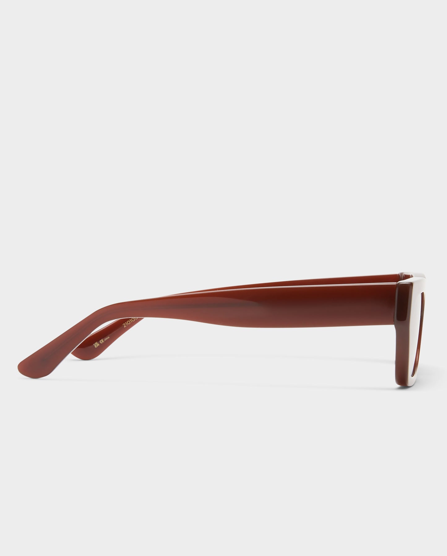 The Gigi Chocolate Female Rectangle Sunglasses | Luv Lou