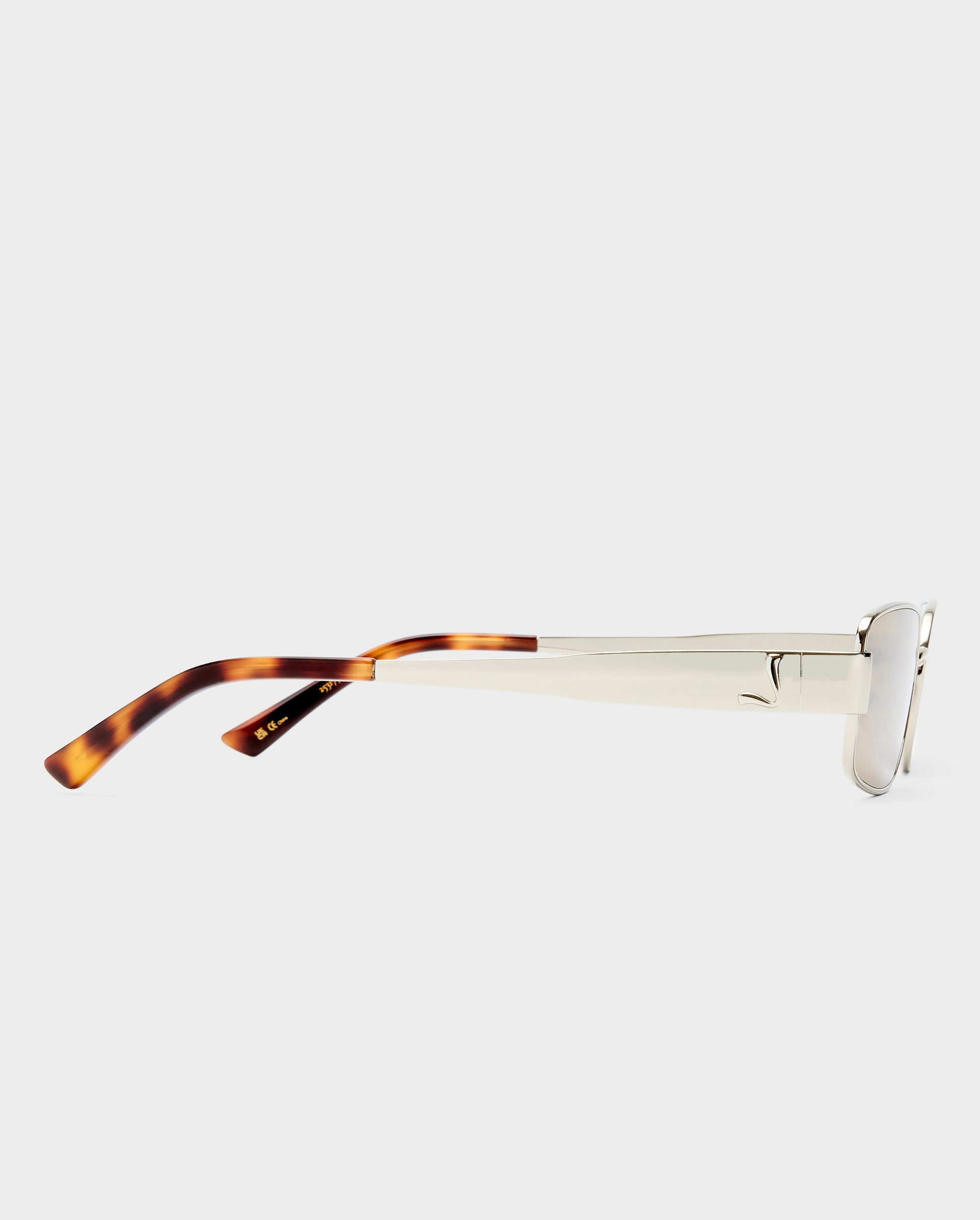 The Ryan Silver Female Rectangle Sunglasses | Luv Lou