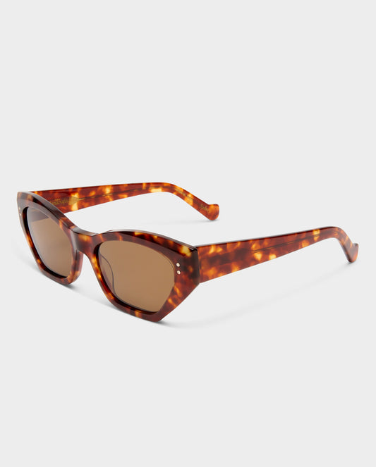 The Sydney Amber Female Cat-Eye Sunglasses | Luv Lou