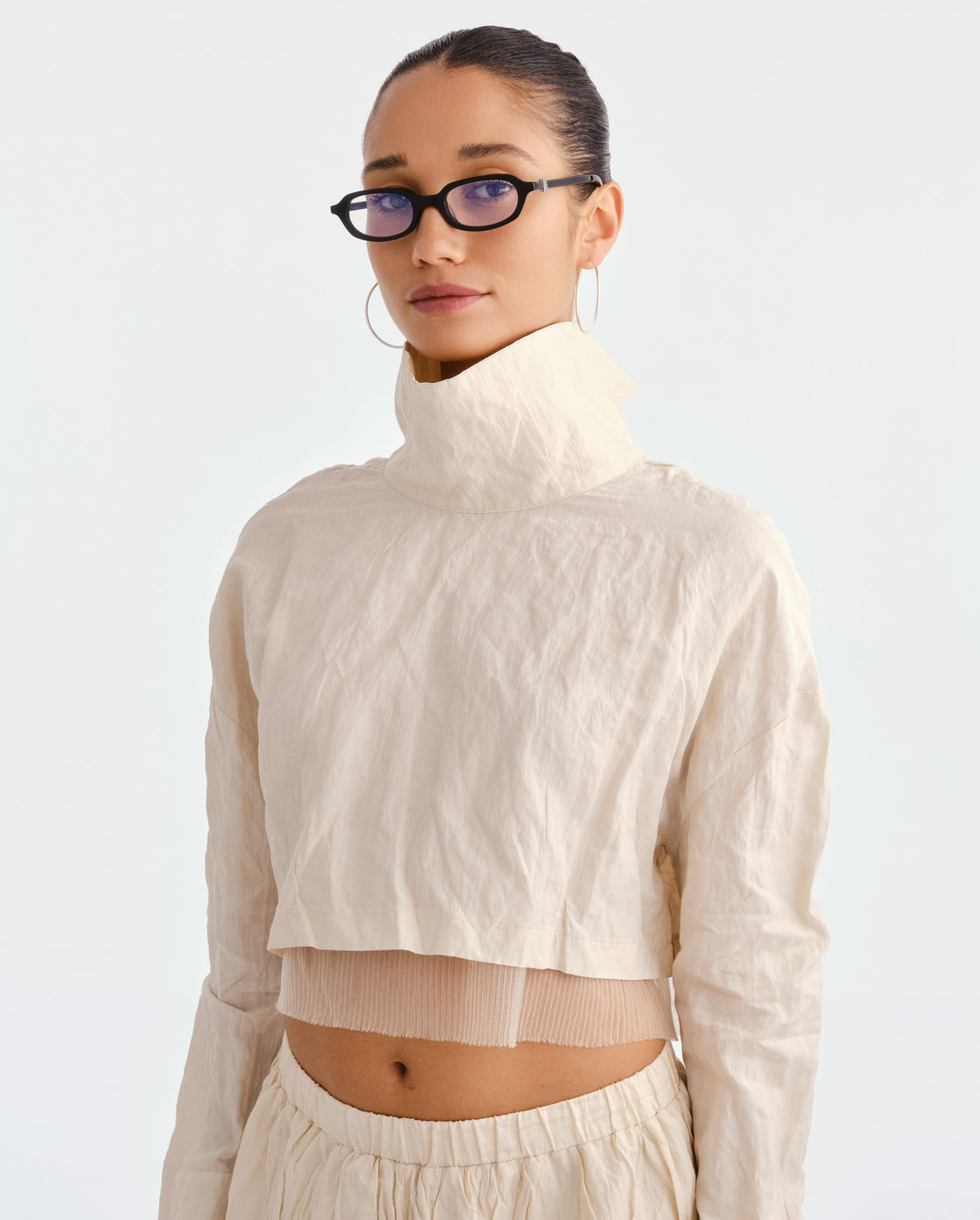 The Mimi Luxe Black Female Rectangle Blue Light | Luv Lou