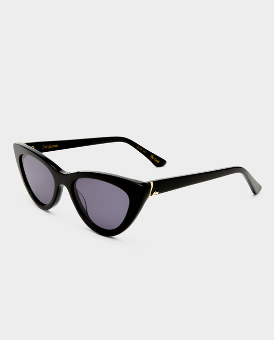 The Leui Black Female Cat-Eye Sunglasses | Luv Lou