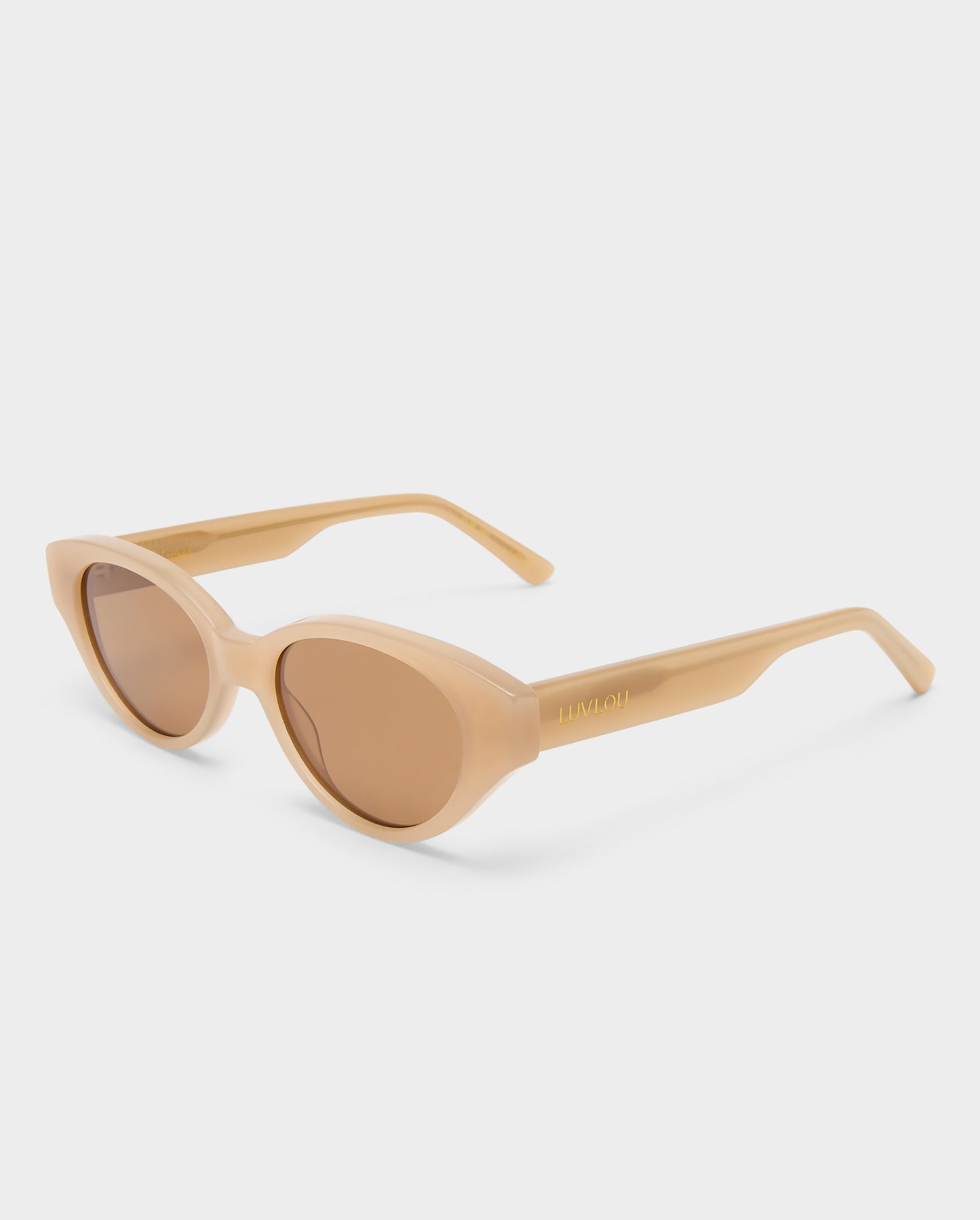 The Lakey Beige Female Cat-Eye Sunglasses | Luv Lou