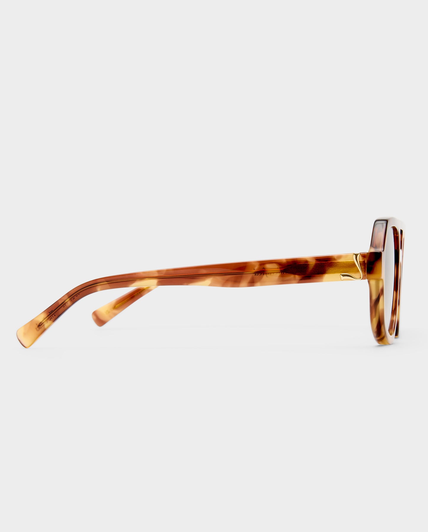 The Banks Caramel Tort Female Aviator Sunglasses | Luv Lou