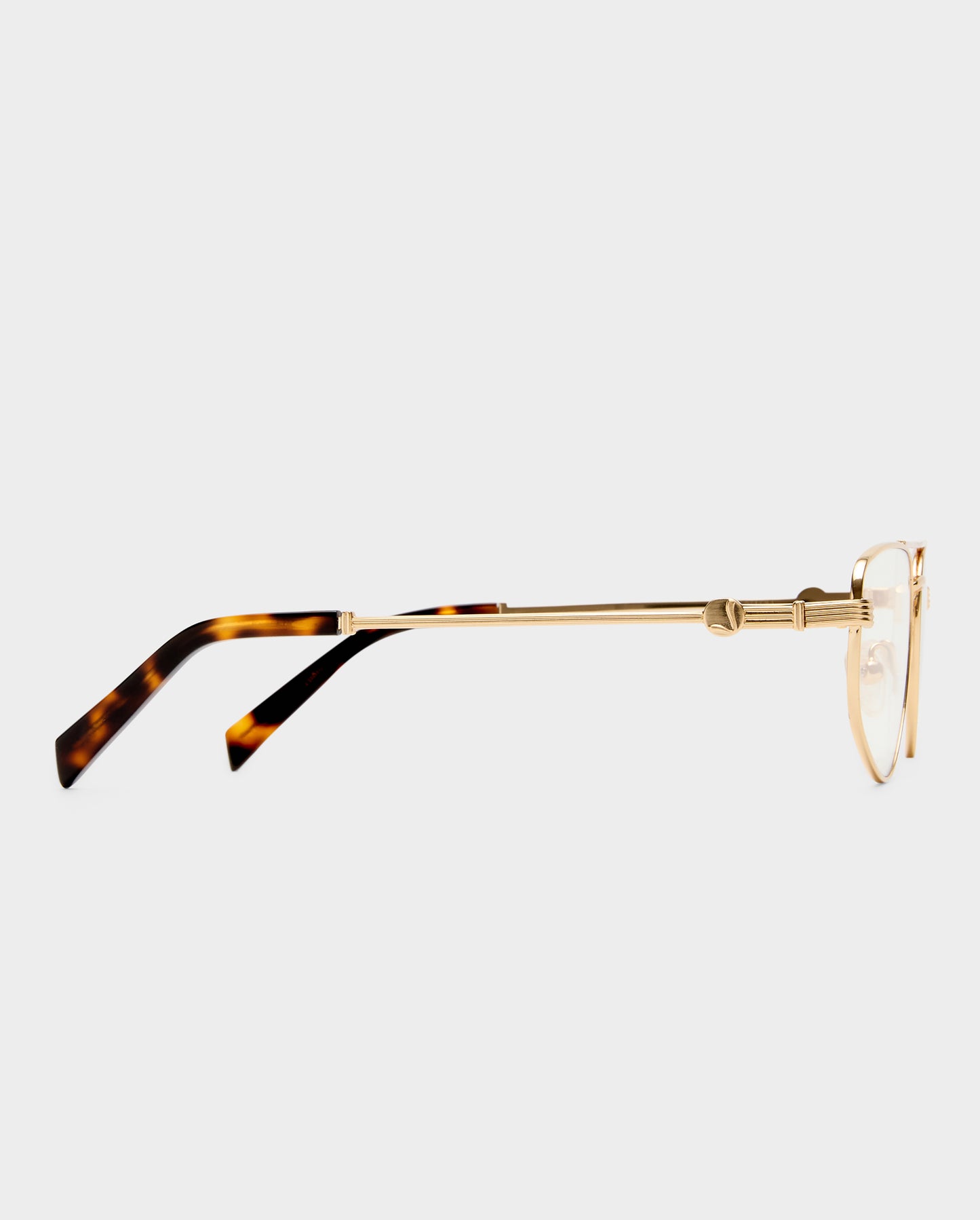 The Harvey Brushed Gold Female Aviator Blue Light | Luv Lou