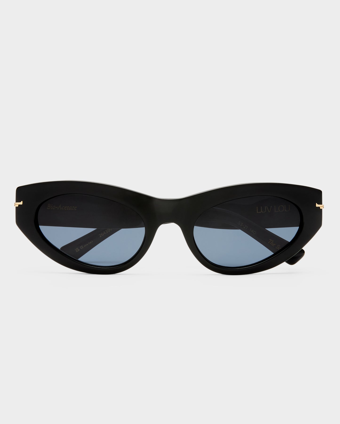 The Sofia Black Female Cat-Eye Sunglasses | Luv Lou