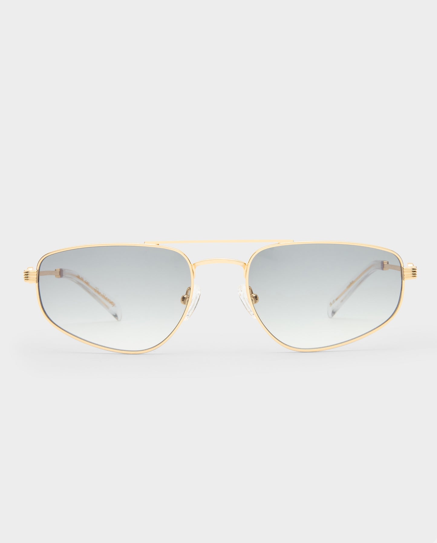 The Harvey Gold Smoke Female Aviator Sunglasses | Luv Lou