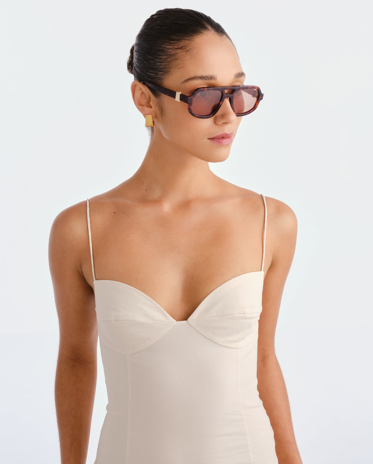 The Banks Luxe Cherry Tort Female Aviator Sunglasses | Luv Lou