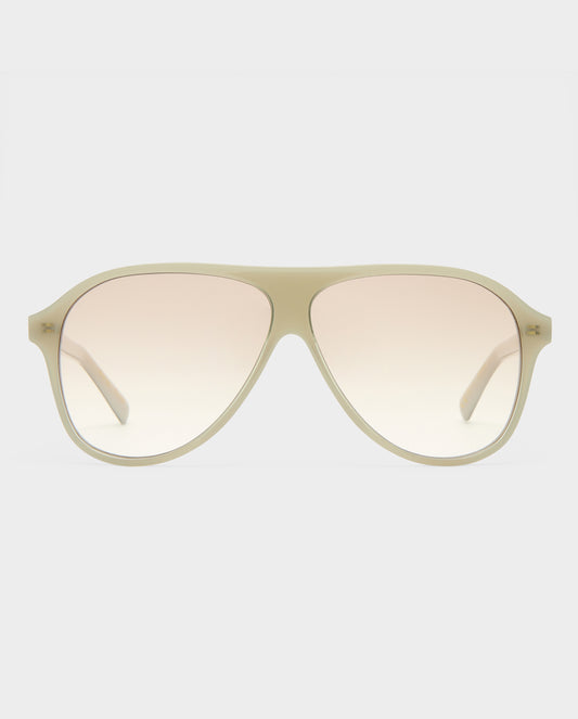 The Eve Milky Eucalyptus Female Aviator Sunglasses | Luv Lou