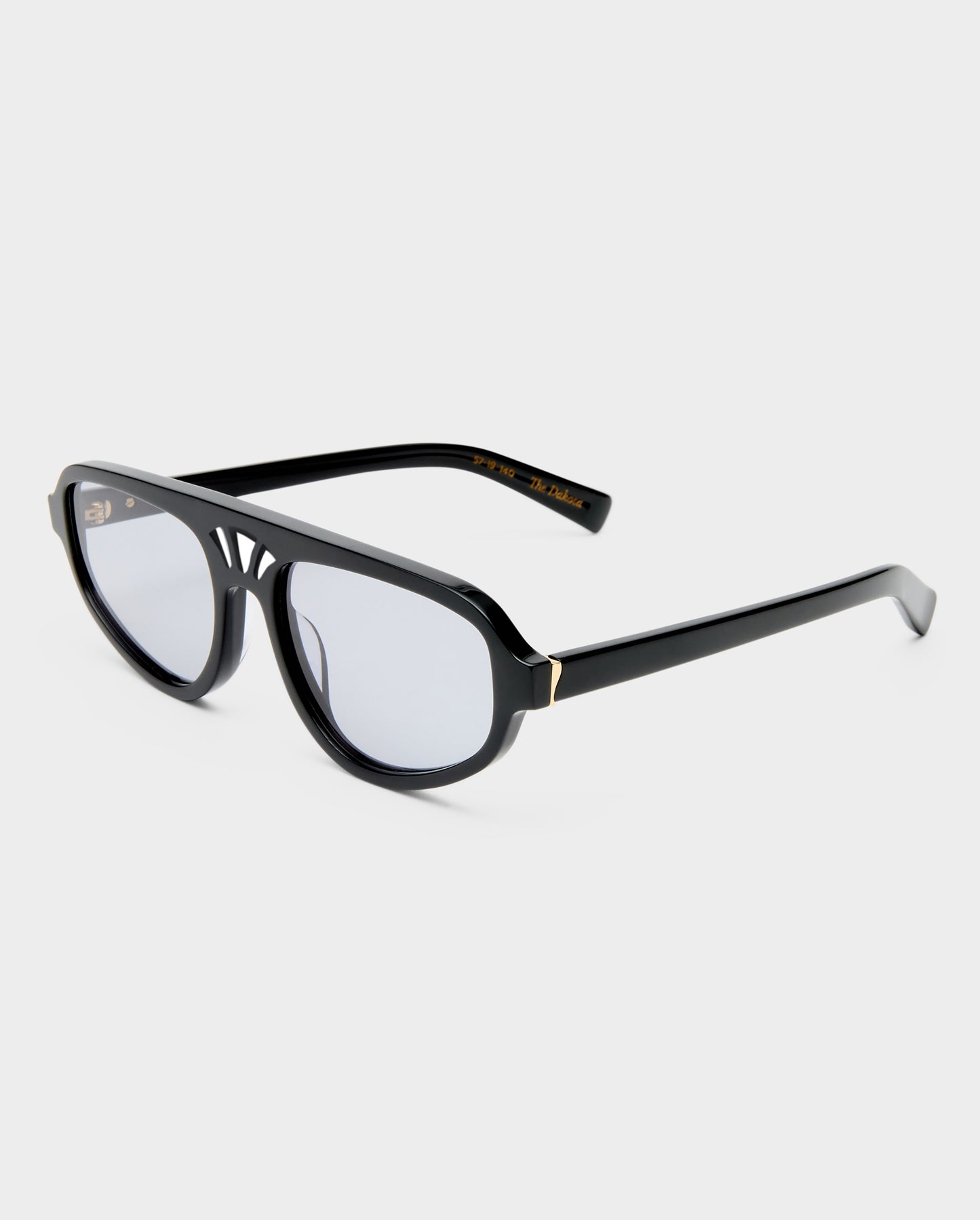 The Dakota Black Female Aviator Sunglasses | Luv Lou