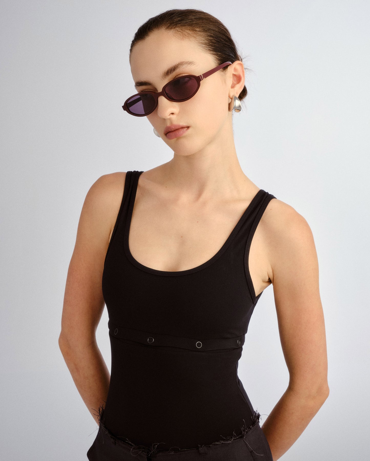 The Olive Cherry Female Oval Sunglasses | Luv Lou