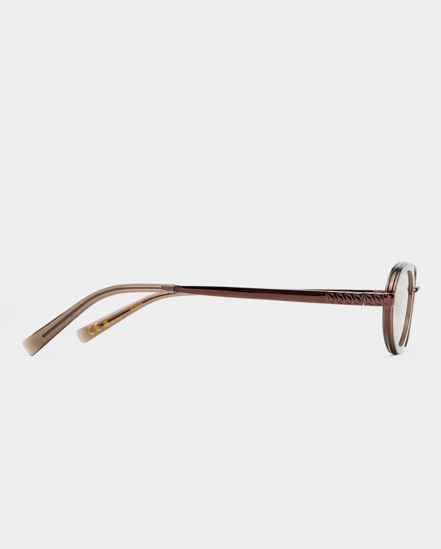 The Sage Bronze Female Oval Sunglasses | Luv Lou