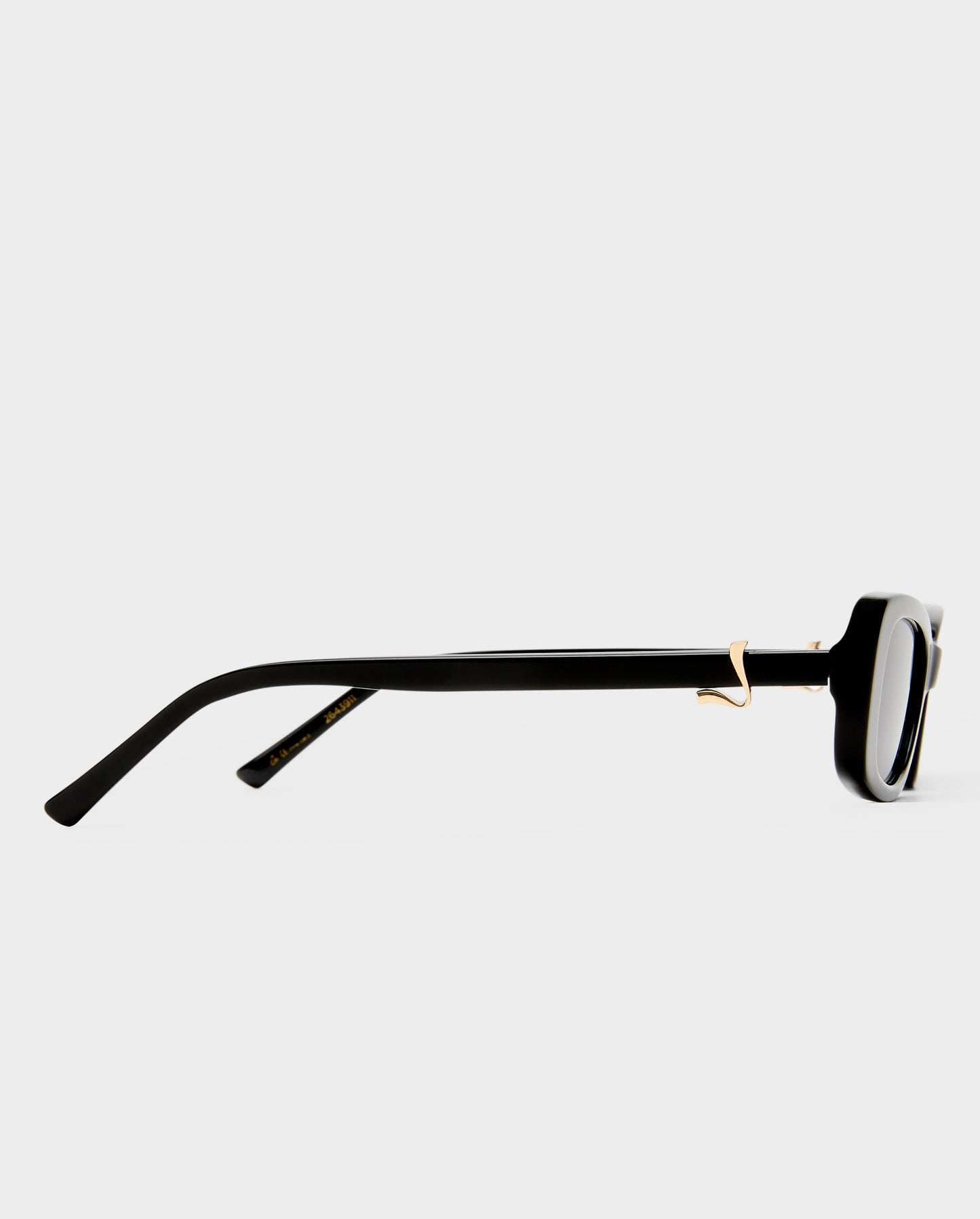 The Bella Black Female Rectangle Sunglasses | Luv Lou