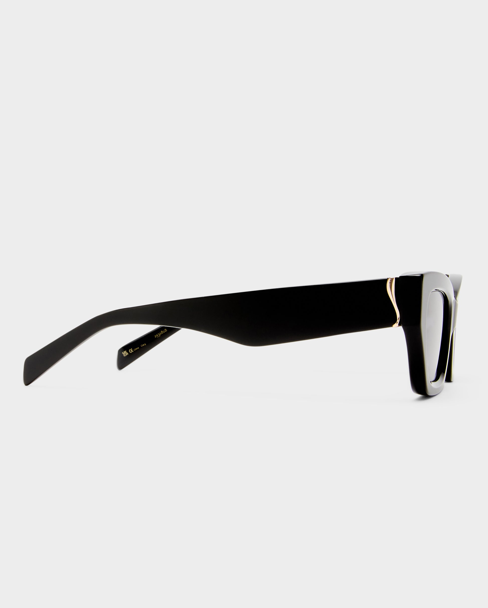 The Sutton Black Female Cat-Eye Sunglasses | Luv Lou