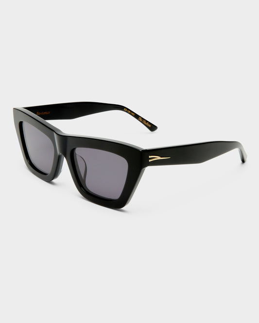 The Hudson Black Female Cat-Eye Sunglasses | Luv Lou