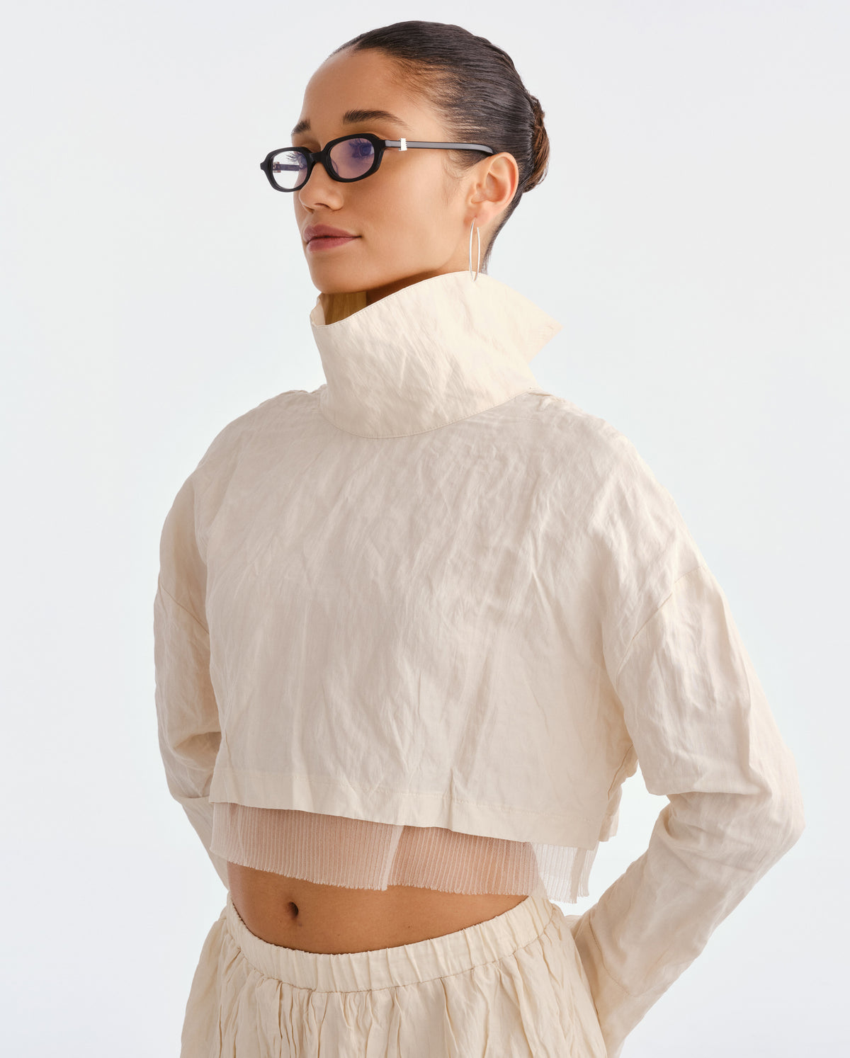 The Mimi Luxe Black Female Rectangle Blue Light | Luv Lou