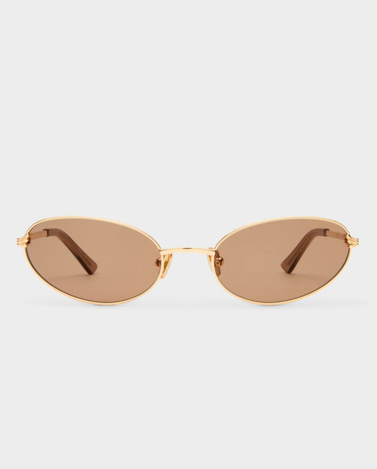 The Rose Gold Female Cat-Eye Sunglasses | Luv Lou