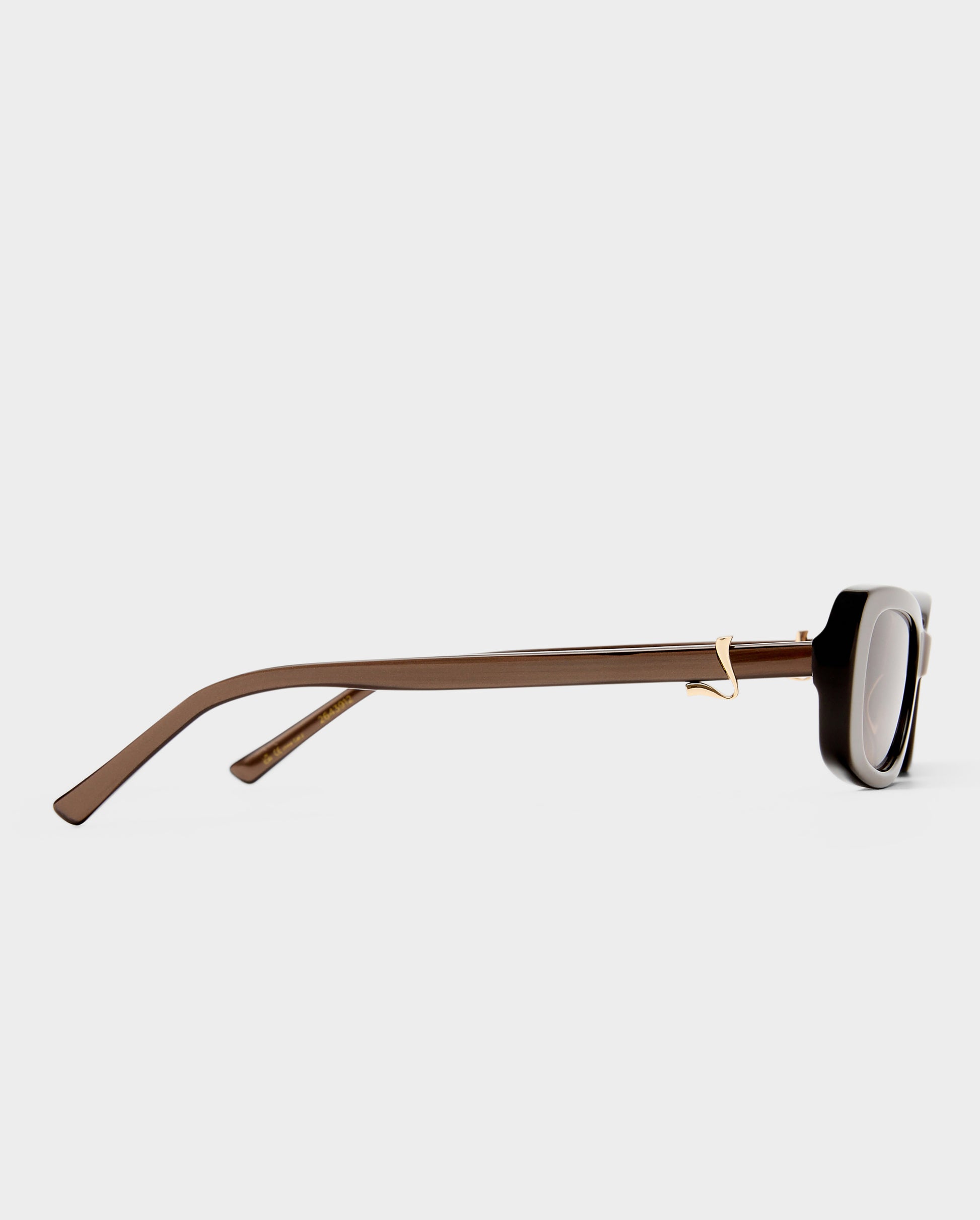 The Bella Chocolate Glaze Female Rectangle Sunglasses | Luv Lou