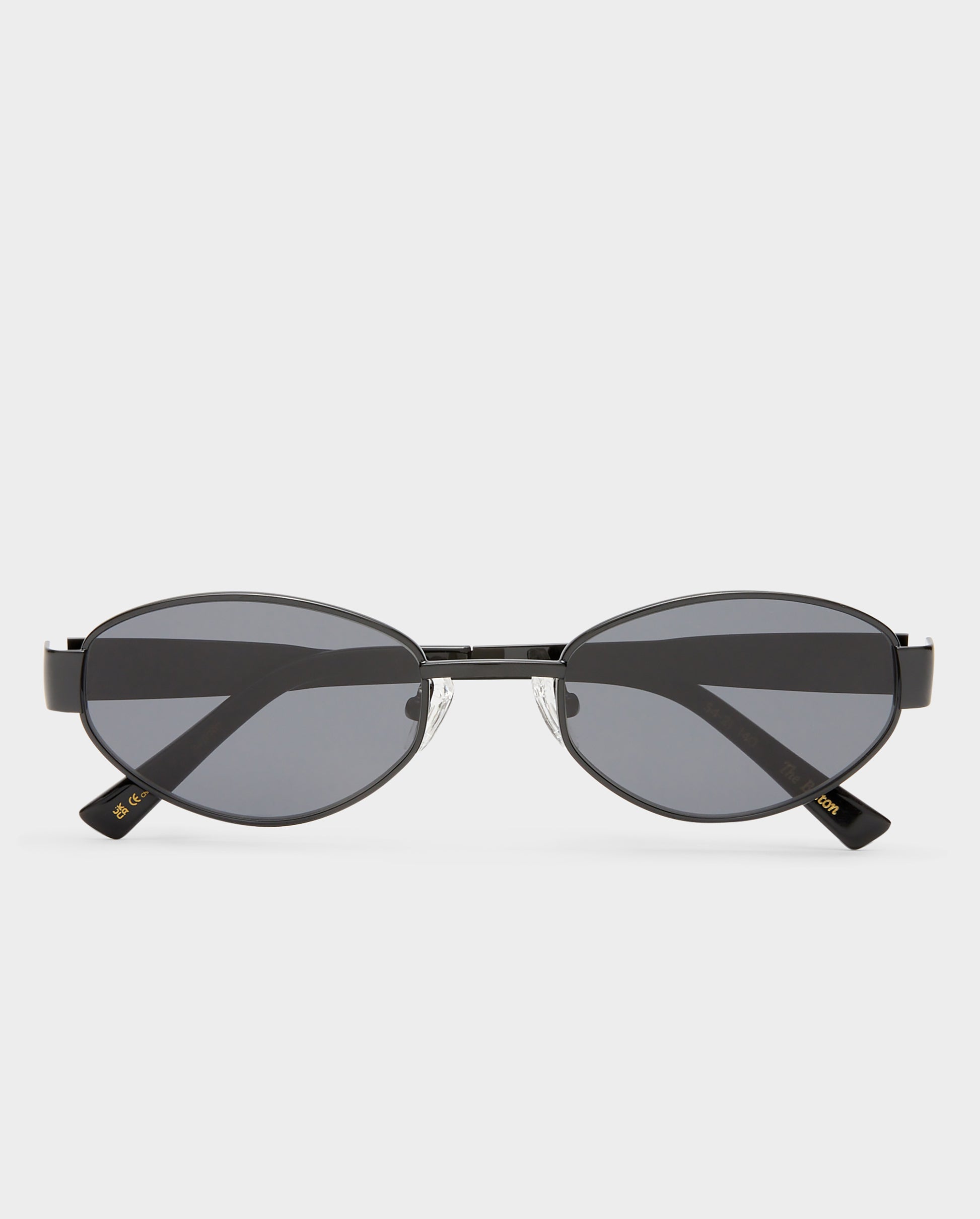 The Boston Black Female Oval Sunglasses | Luv Lou