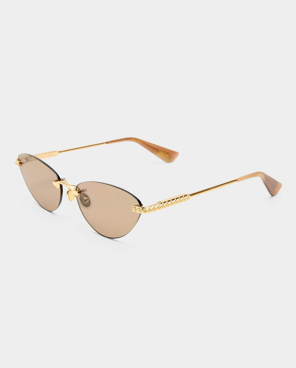 The Juni Gold Female Cat-Eye Sunglasses | Luv Lou
