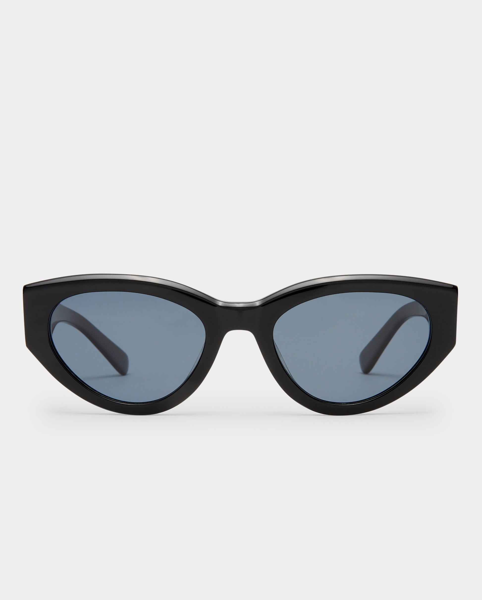 The Poppy Black Female Cat-Eye Sunglasses | Luv Lou