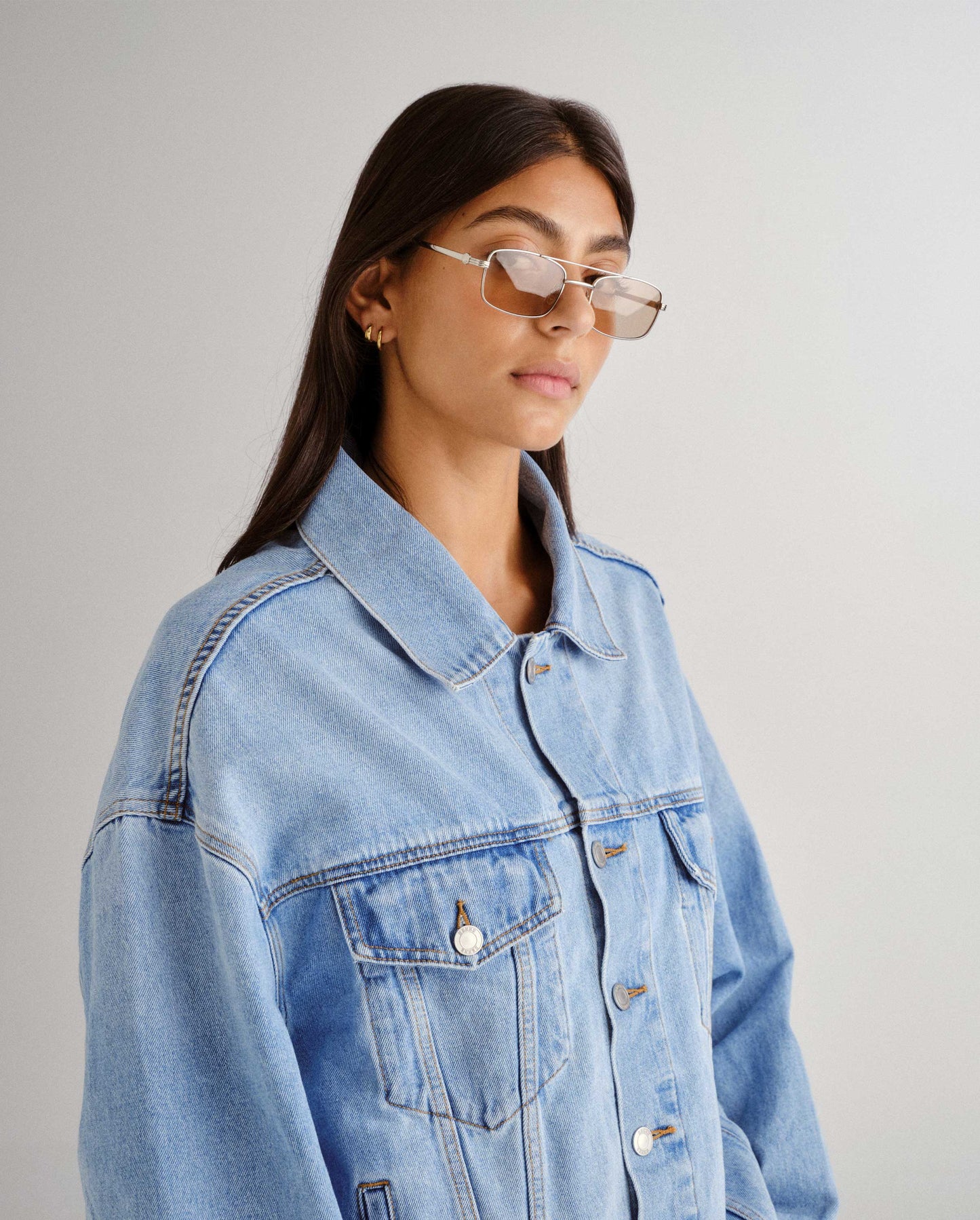 The Rocky Silver Female Aviator Sunglasses | Luv Lou