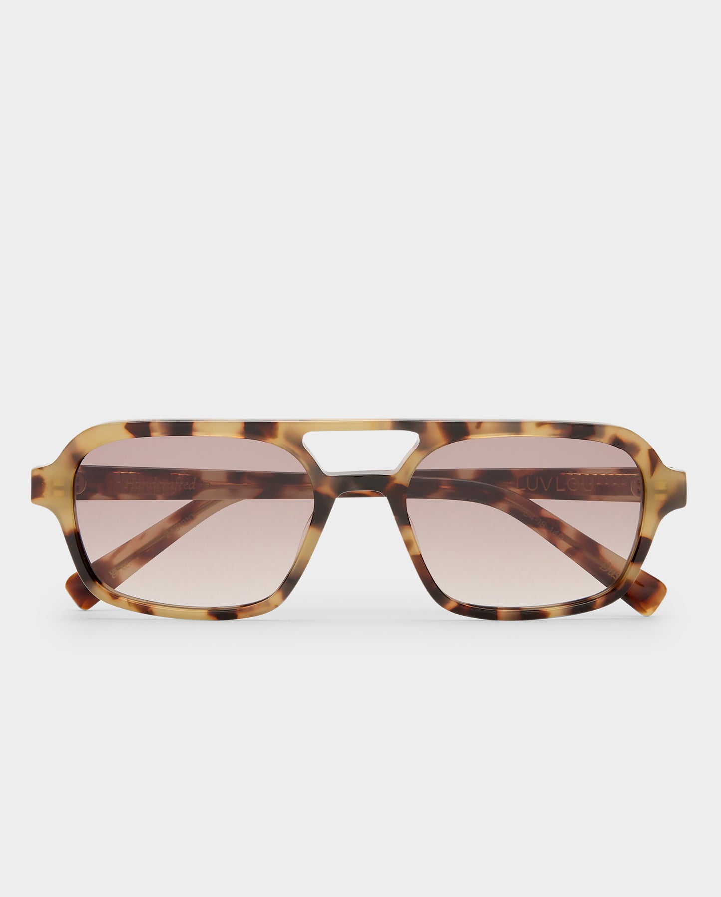 The Dusty Mocha Tort Female Aviator Sunglasses | Luv Lou