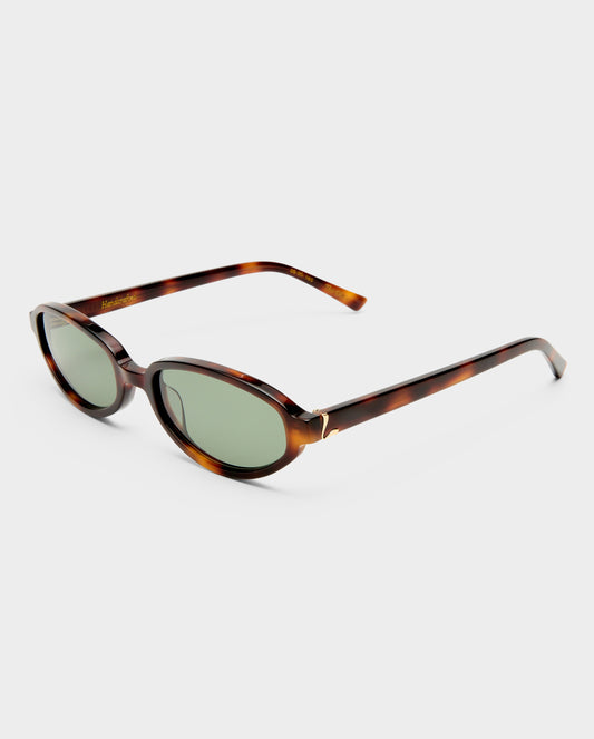 The Olive Tort Female Oval Sunglasses | Luv Lou