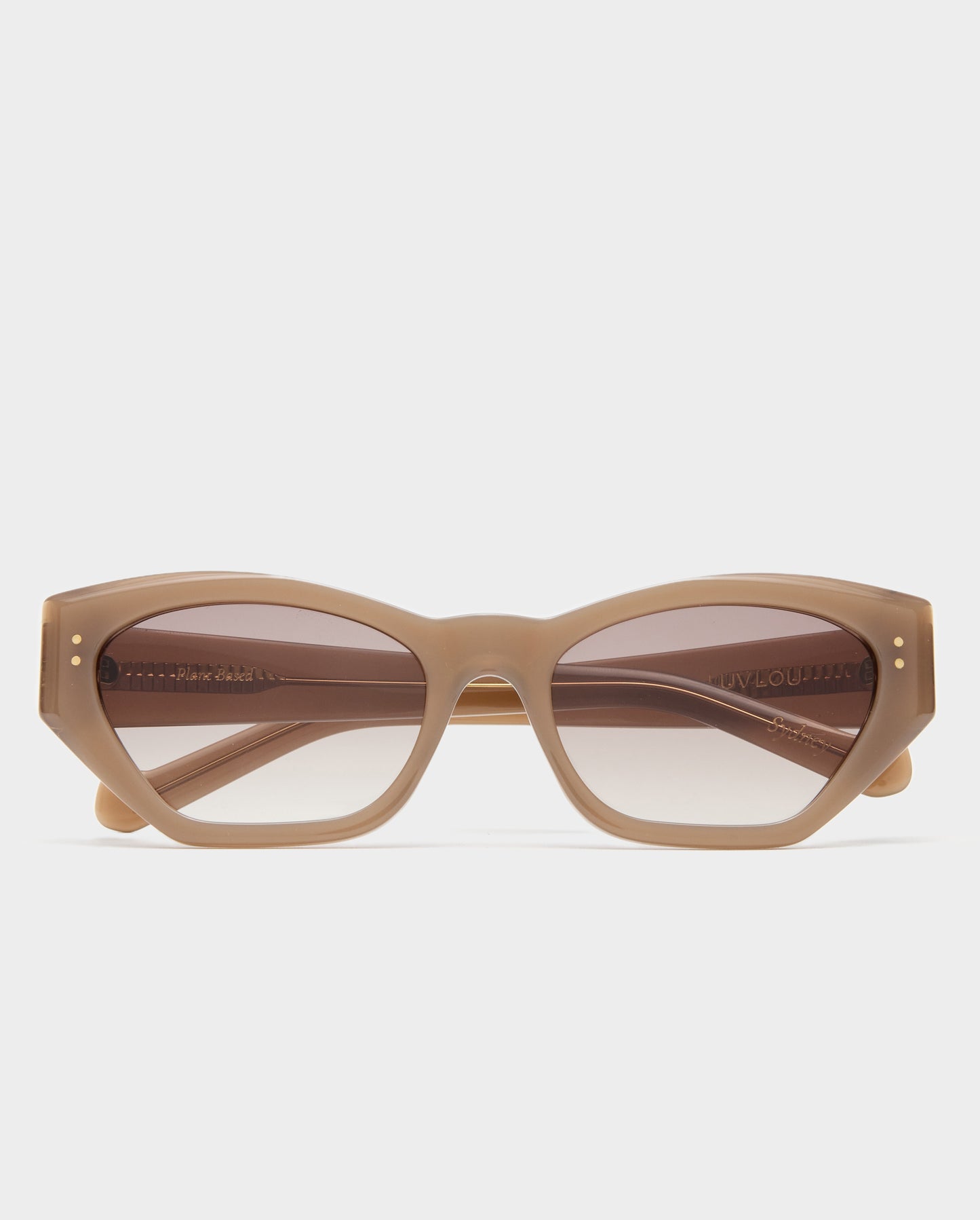 The Sydney Almond Female Cat-Eye Sunglasses | Luv Lou