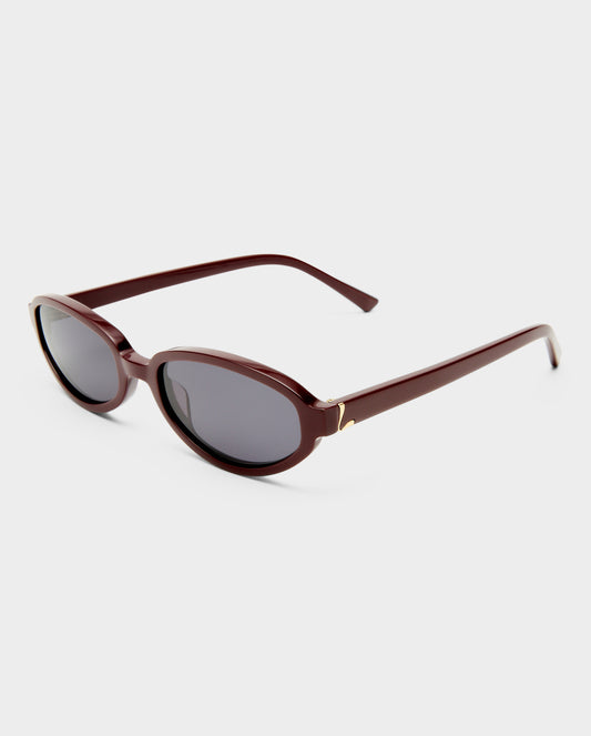 The Olive Cherry Female Oval Sunglasses | Luv Lou