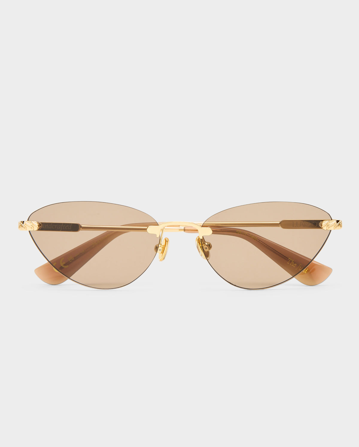 The Juni Gold Female Cat-Eye Sunglasses | Luv Lou