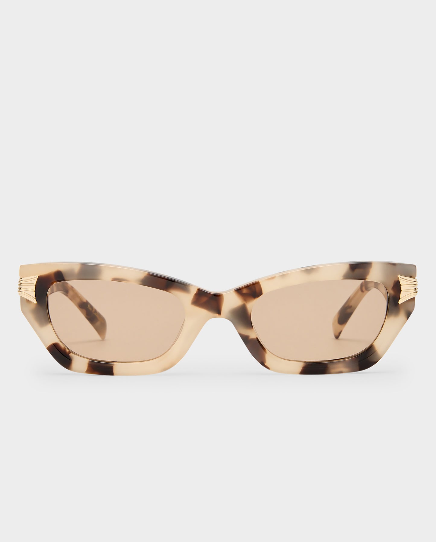 The Cameron Cream Tort Female Cat-Eye Sunglasses | Luv Lou