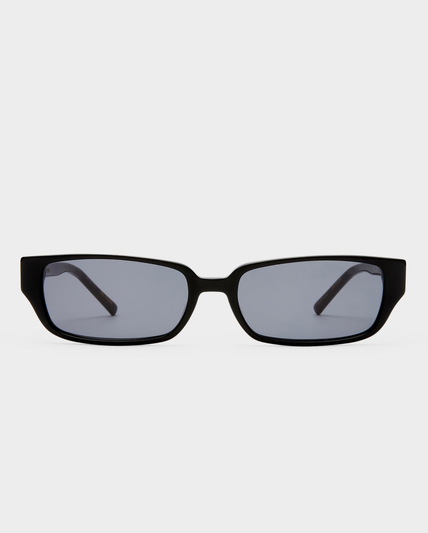 The Phoebe Black Female Rectangle Sunglasses | Luv Lou