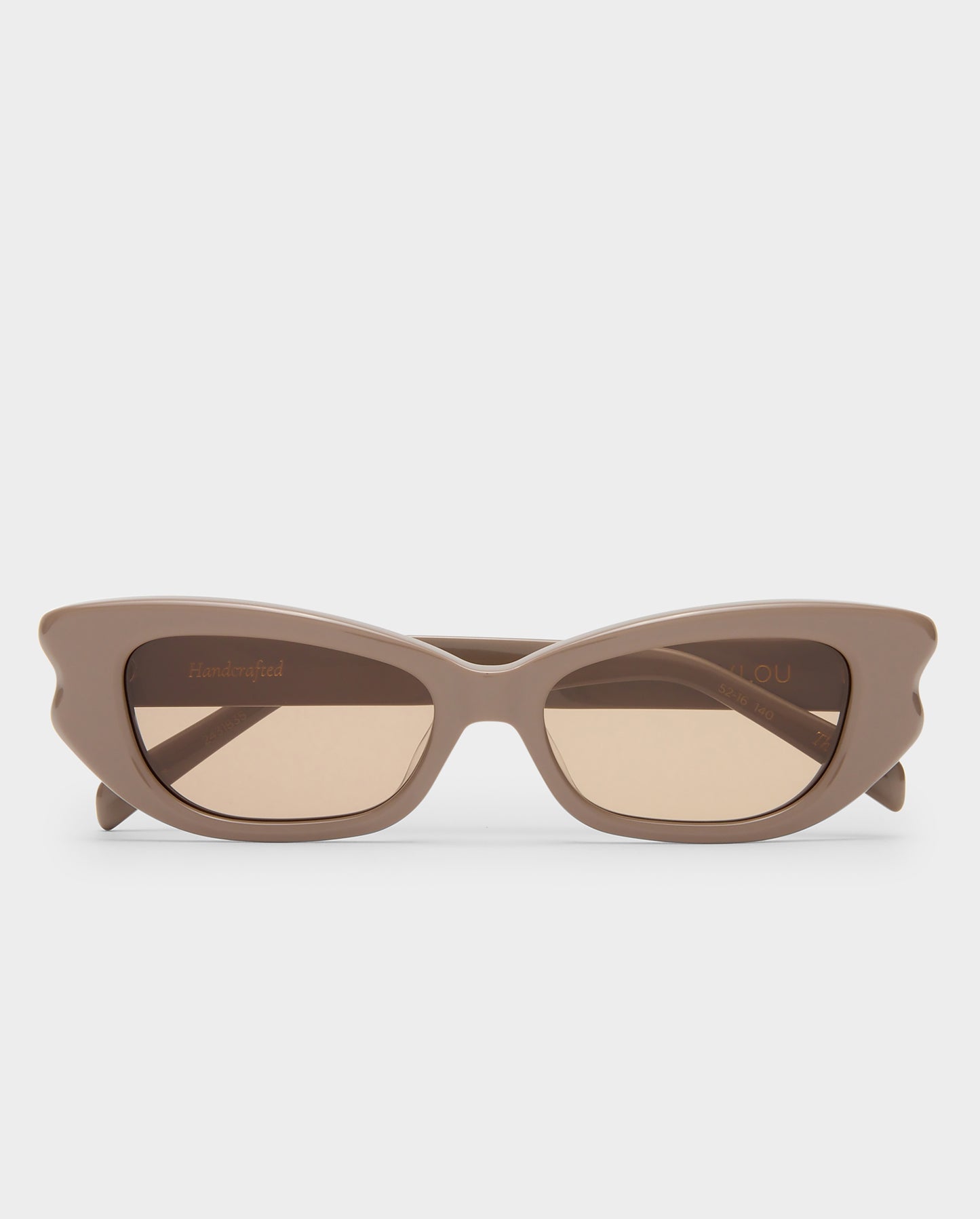 The Elle Taupe Female Cat-Eye Sunglasses | Luv Lou