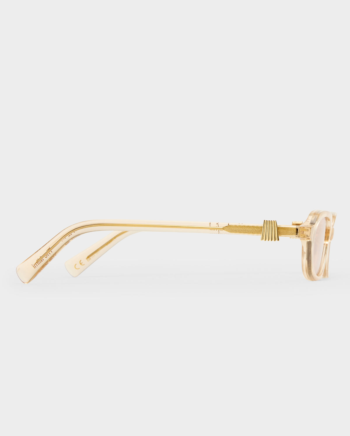 The Mimi Luxe Peach Nude Female Rectangle Sunglasses | Luv Lou