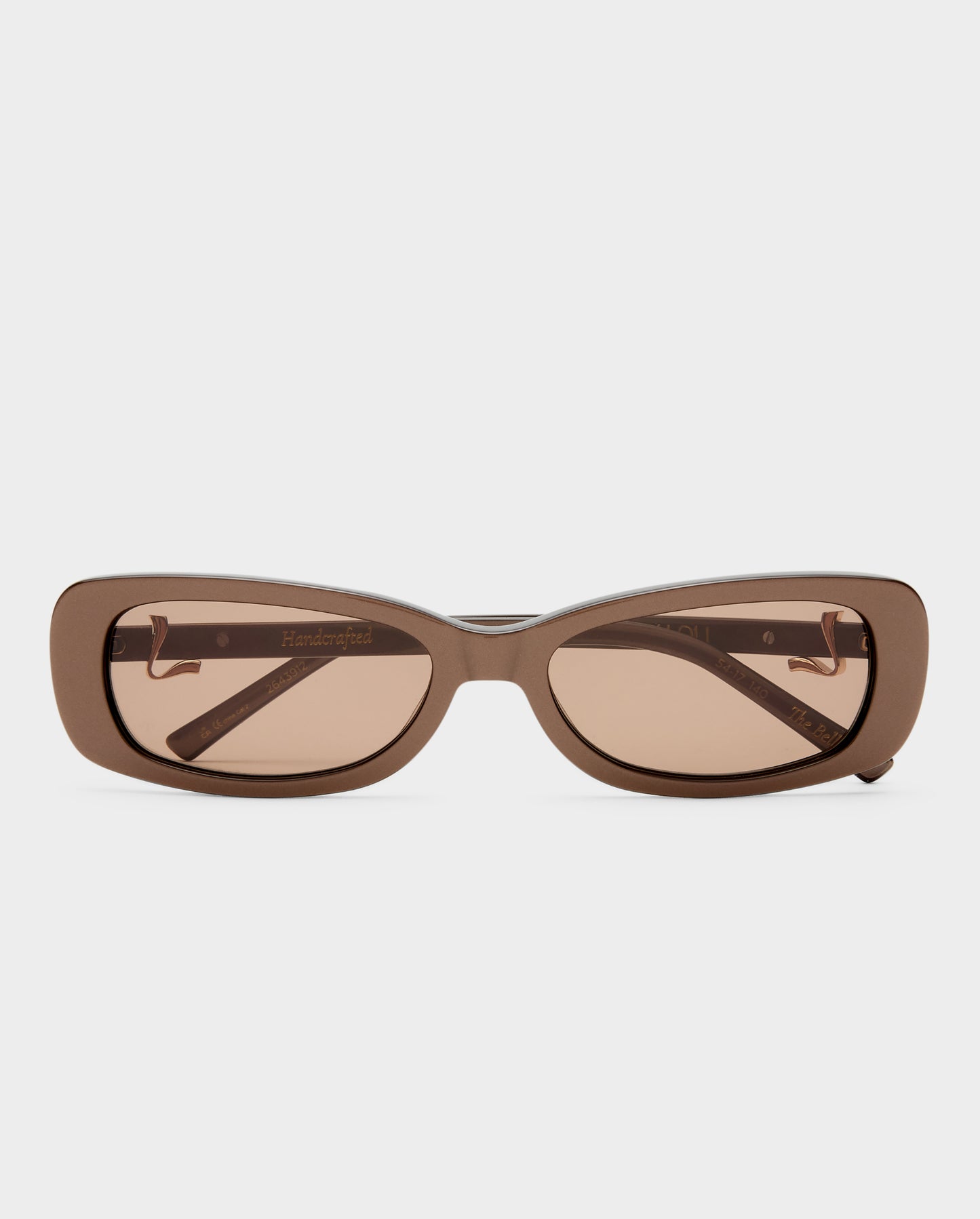 The Bella Chocolate Glaze Female Rectangle Sunglasses | Luv Lou