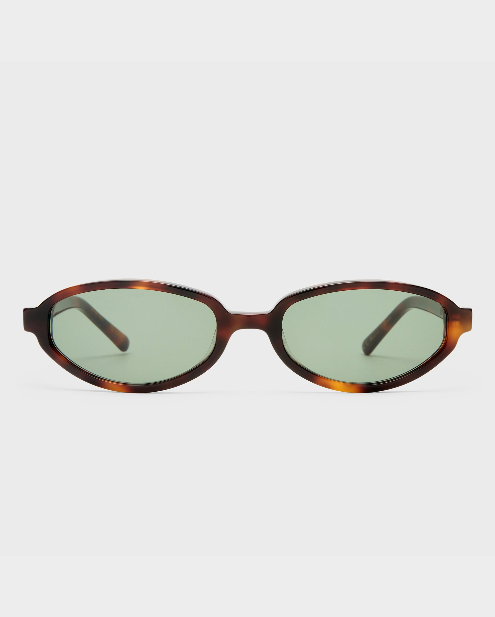 The Olive Tort Female Oval Sunglasses | Luv Lou