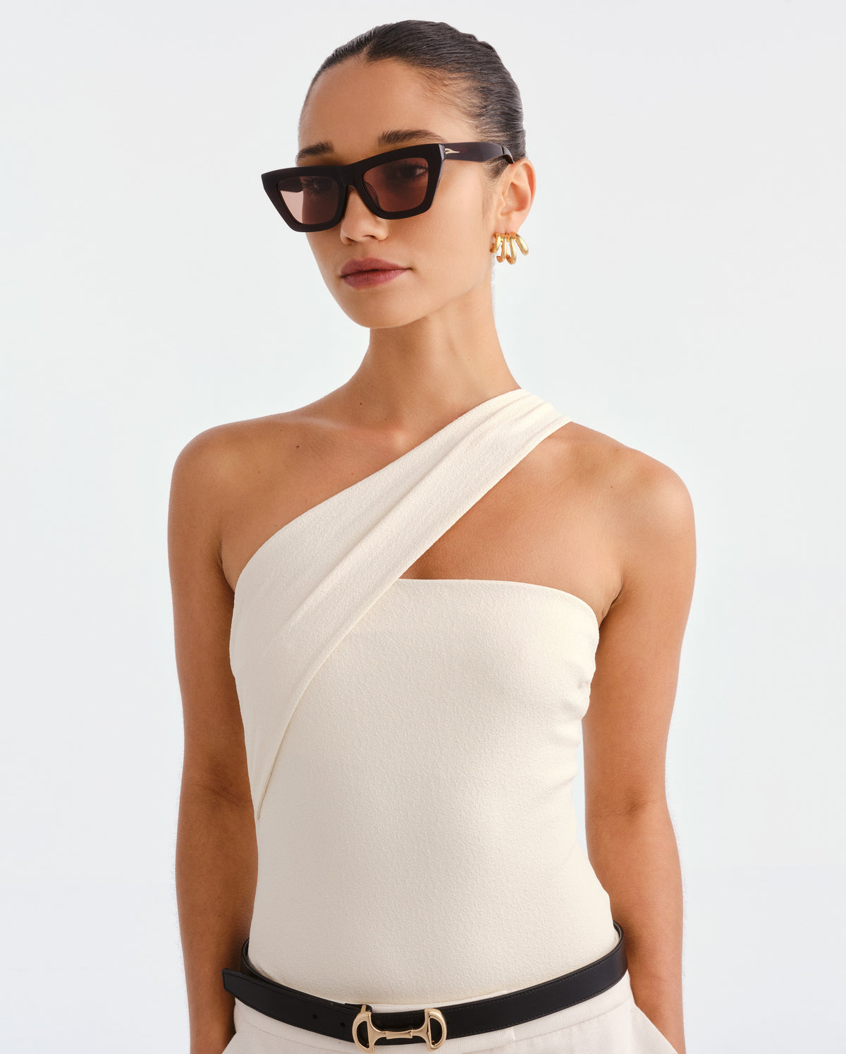 The Hudson Wine Female Cat-Eye Sunglasses | Luv Lou