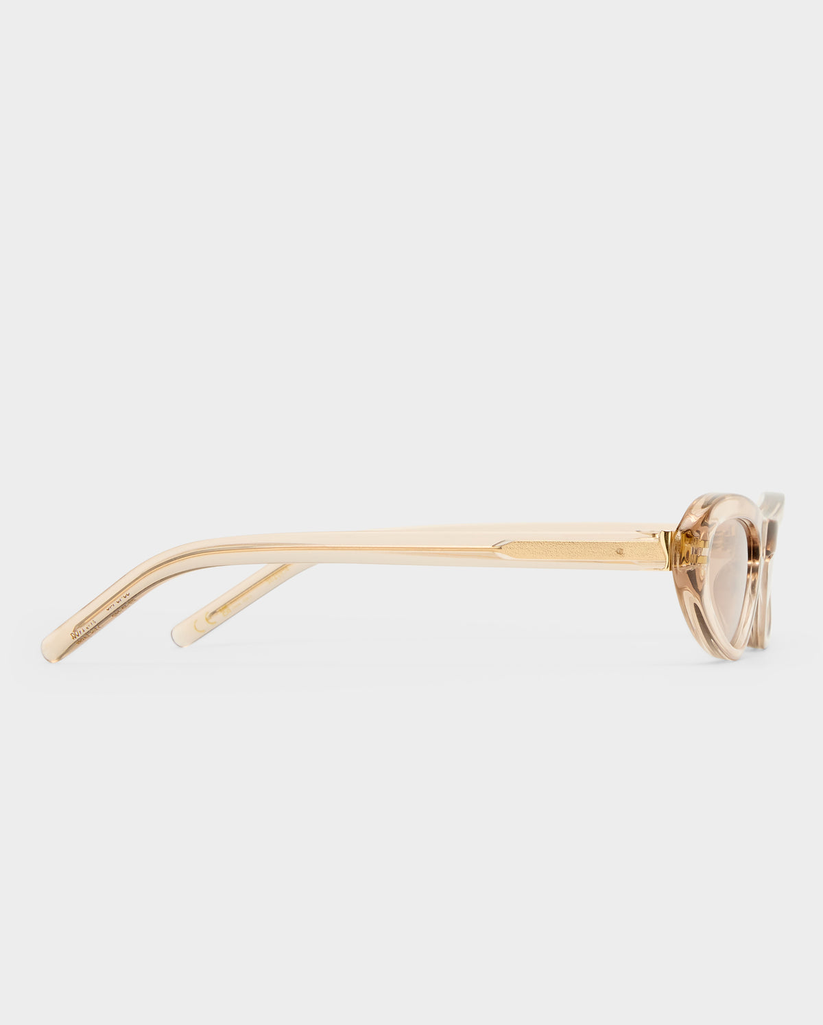 The Noa Gloss Beige Female Cat-Eye Sunglasses | Luv Lou