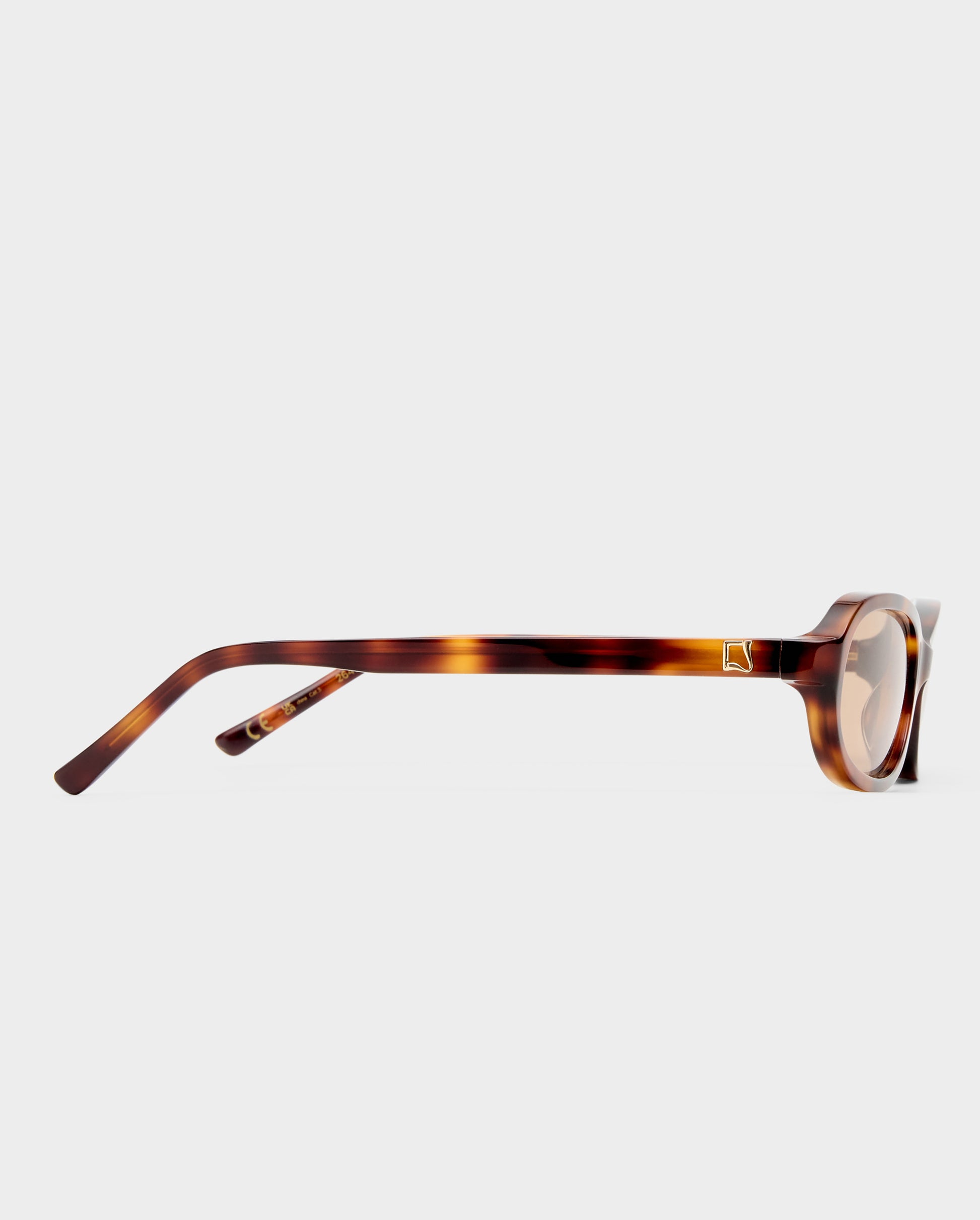 The Elcie Tortoise Female Oval Sunglasses | Luv Lou