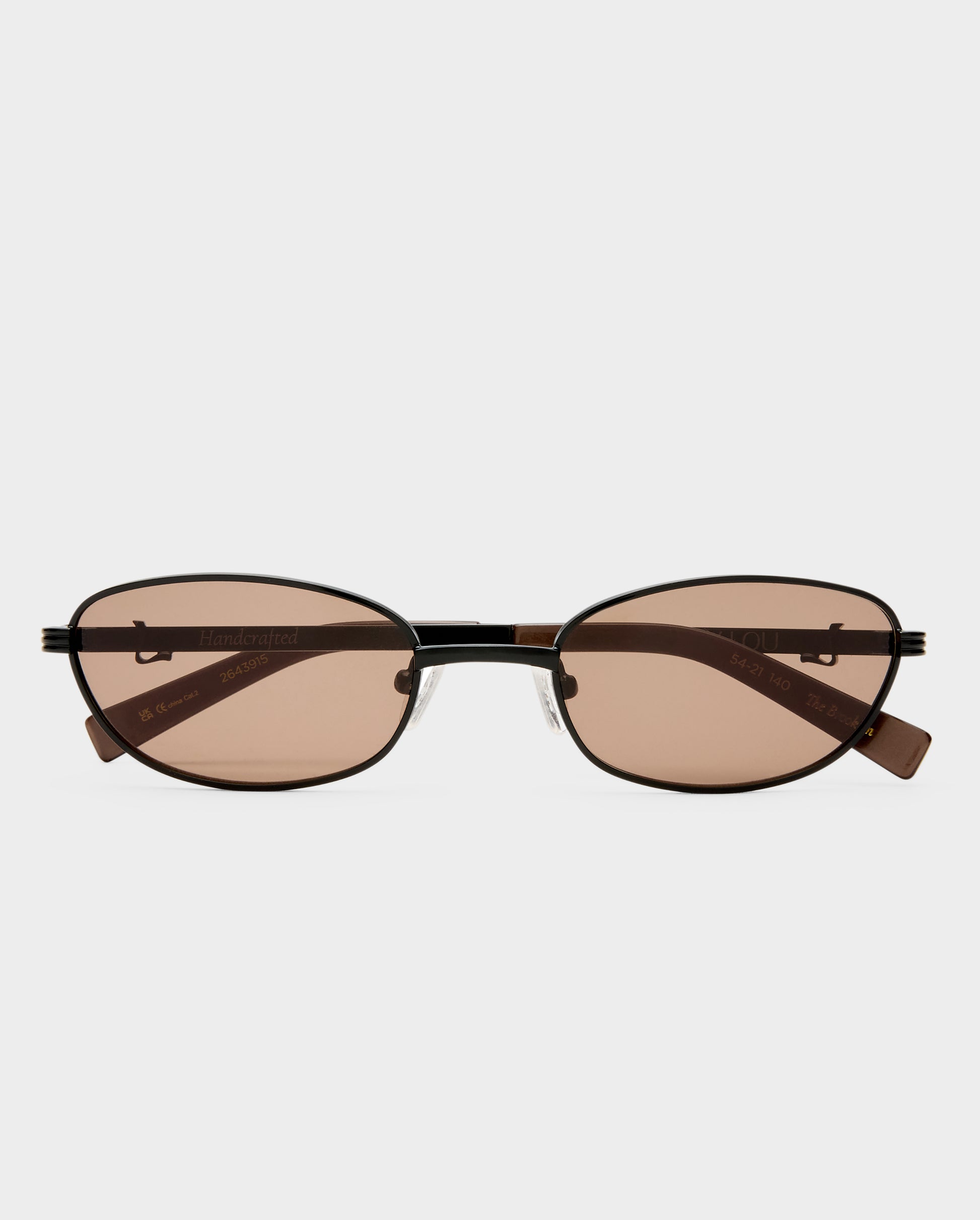 The Brooklyn Black Female Oval Sunglasses | Luv Lou