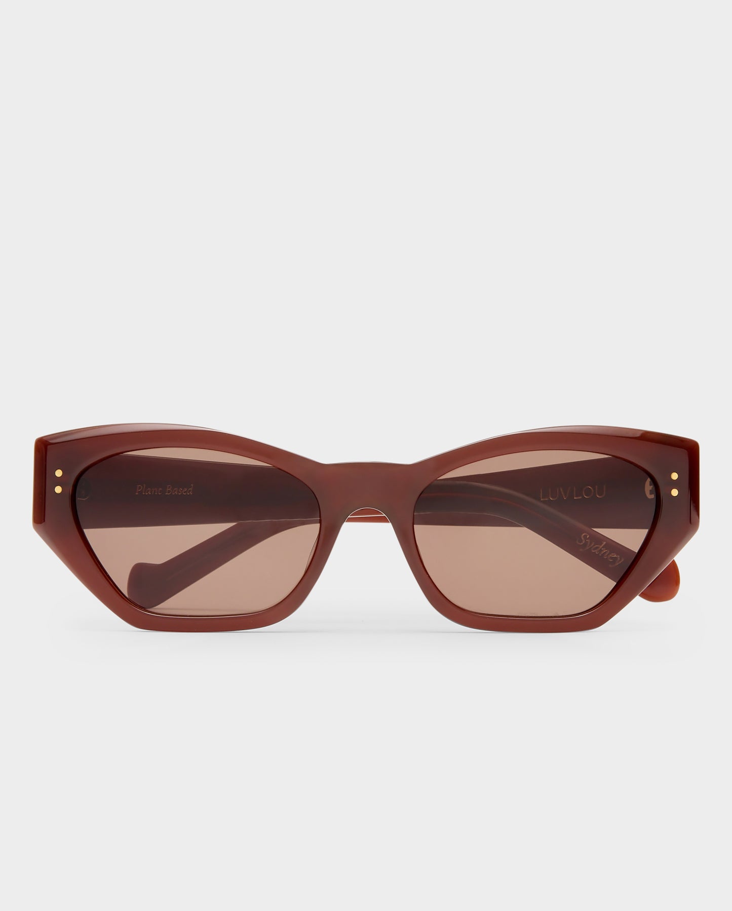 The Sydney Chocolate Female Cat-Eye Sunglasses | Luv Lou