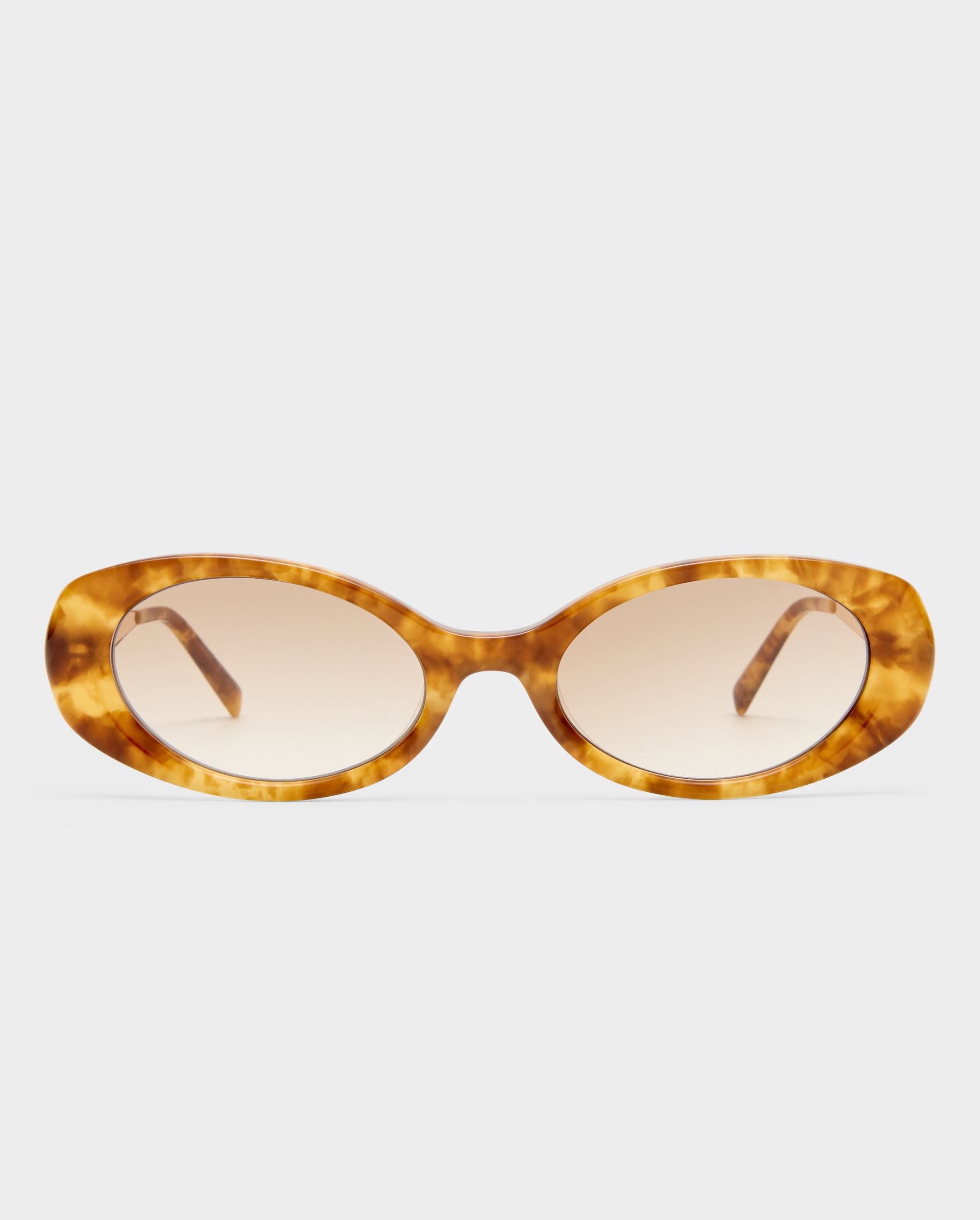 The Honey Vintage Haze Female Oval Sunglasses | Luv Lou